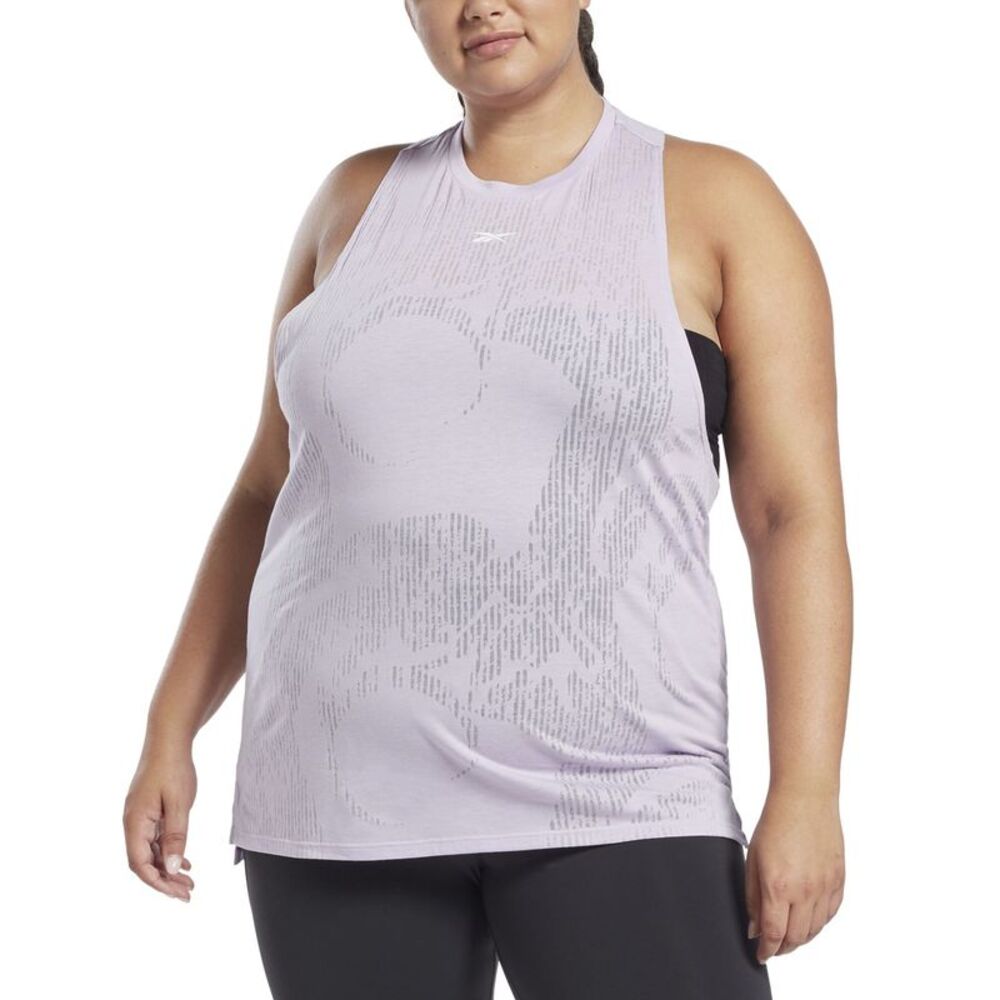 Plus Size Burnout Tank Top